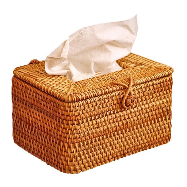 

tissue boxes & napkins rectangle paper rack rattan box elegant home decoration handmade deskcontainer napkin storage case