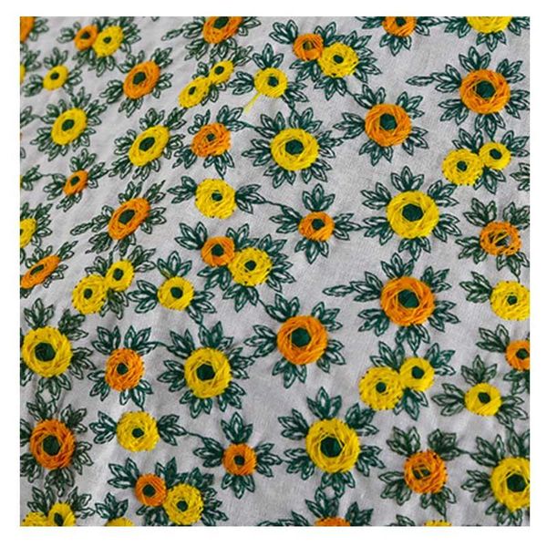 

cushion/decorative pillow stereoscopic embroideried sunflower daisy flower lumbar cushion cover cotton linen countryside throw home decorati