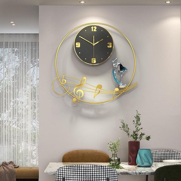 

wall clocks simple clock living room note household fashion watch light luxury modern nordic restaurant silent quartz