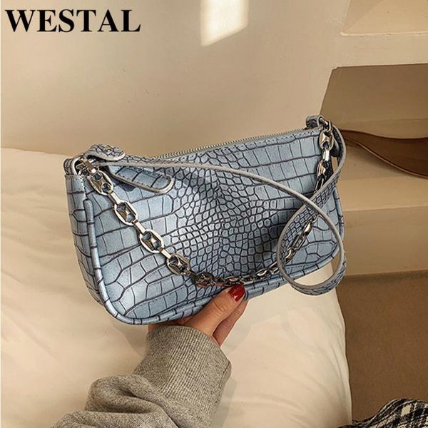 

evening bags westal modern small desinger brand bag woman chain crossbody girls tote soft lady handbags ins purses female underarm