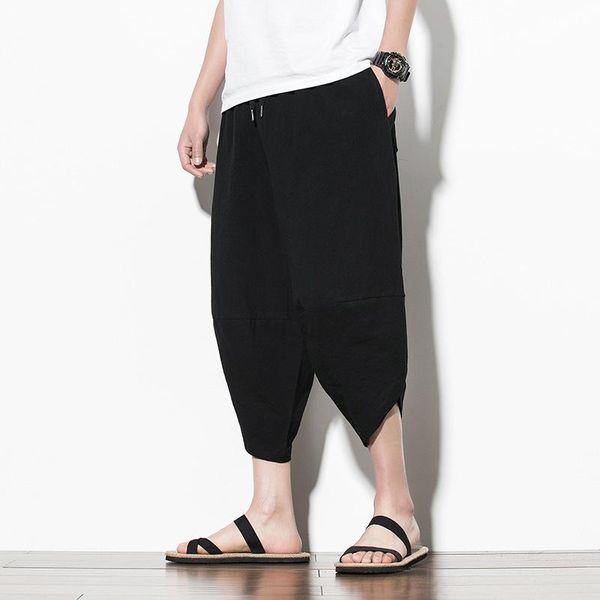 

men's pants japanese fashion man 2021 casual large size classic cargo trousers for men joggers male jeans down hip hop, Black