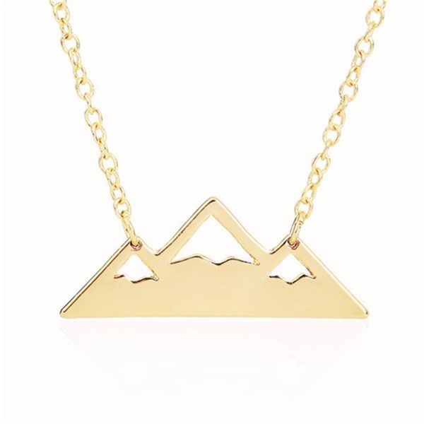 

pendant necklaces drop arrivals & pendants dainty snowy mountain for women necklace gift, Silver