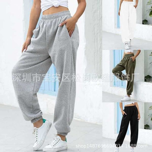 

women's fashion high waist plush casual sports versatile pants leggings, Black