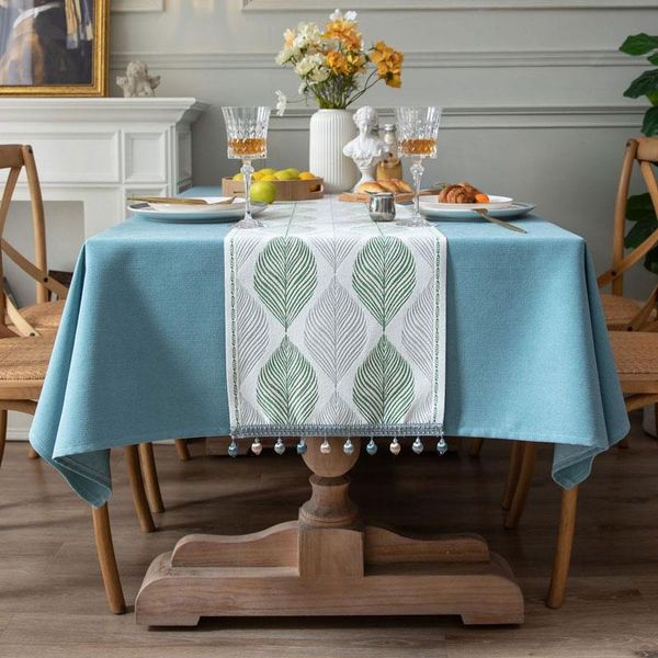 

table cloth nordic linen tablecloth fabric dining party events rectangular tea covers solid brief with runner kitchen desk
