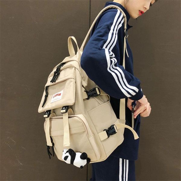 

backpack 2021 large capacity couple school bags for girls boys nylon men's travel lapbagpack women
