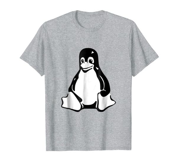 

Tux Mascot T-Shirt Penguin Linux Black White Logo, Mainly pictures