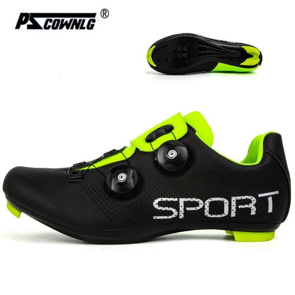 

cycling shoes men professional road biking self-locking ultralight bicycle sneakers outdoor mountain bike footwear, Black