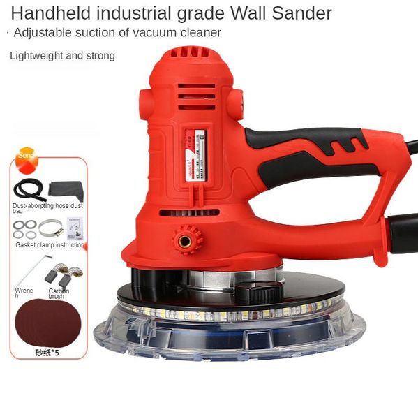 

wall sanding machine electric self-cleaning sandpaper with lamp putty power tool sets