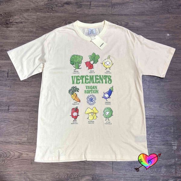 

vetements t shirt men women 1 1 vegan tee colour graphic vtm oversized short sleeve, White;black