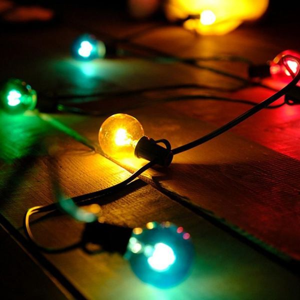 

wedding colorful night light string holiday lighting garden bulb bar retro style decoracao natal room decoration ef50hl led strings