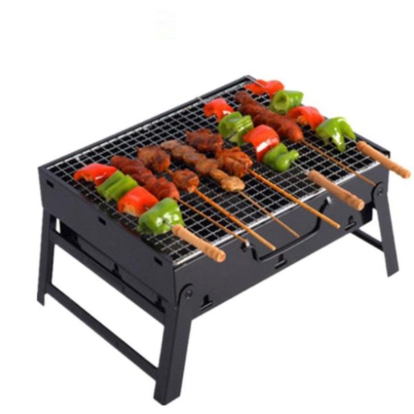 

grills stainless steel bbq grill wire meshes outdoor folding barbecue rack portable charcoal for camping campfire tools