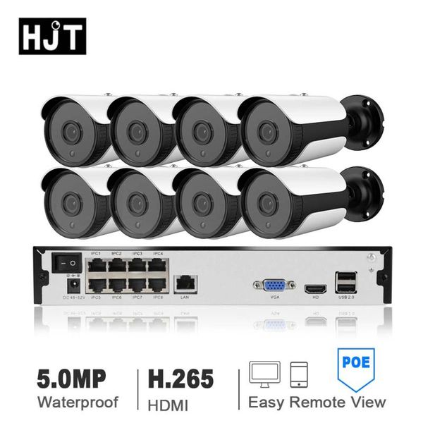 

5.0mp hd network camera h.264 / h.265 onvif2.4 cctv built-in poe p2p infrared monitoring outdoor waterproof seetong systems