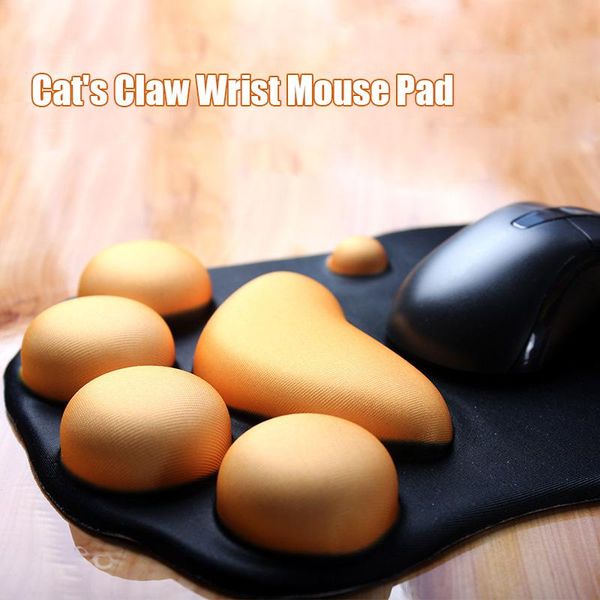

mouse pads & wrist rests silicone anime cats pad kawaii 3d holding props dja99