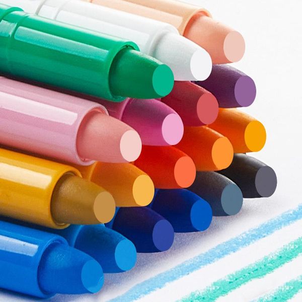 

gift sets 36/48 colors pastel crayon rotatable oil paintbrush color pen water-soluble paint to children school supplies