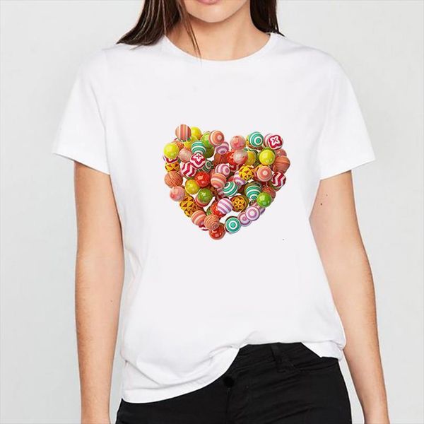 

vogue love paint ladies casual mens t shirt graphic tees korean harajuku kawaii short sleeved female, White;black