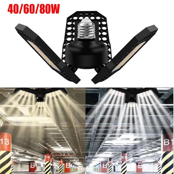 

bulbs led garage light 80w e26 e27 lamp workshop bulb 5000lm industrial warehouse factory lights