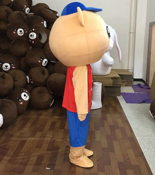 

mascot costumes cosplay costumes bear mascot costume cartoon character cartoon character outfit suit for halloween carival party event, Black;red