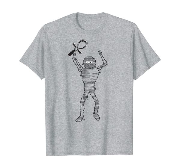 

funny egyptian t shirt mummy key symbol for men and women, White;black