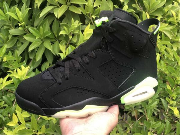 

2021 release mens 6 electric green basketball shoes jumpman vi black designer sports sneakers with box size us7-13