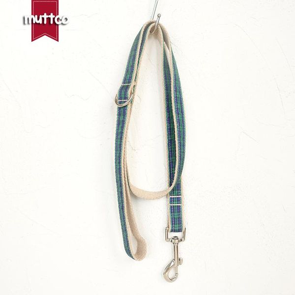 

dog collars & leashes muttco retailing self-designed unique style leash the forest plaid handmade cotton nylon and 5 sizes udl014