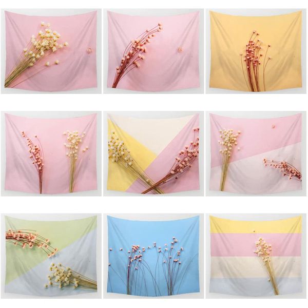

tapestries dried flower tapestry beautiful background cloth wall decoration hanging home bedroom