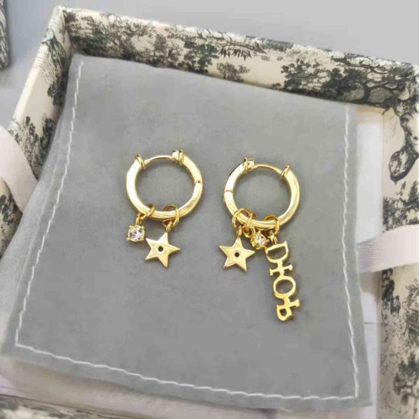 

factory specials new fashion pearl net red love star fashion earrings female, Golden