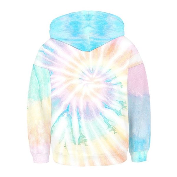 

rainbow color printing kids 3d printing pullover hoodie boy/girl/girl fashion soft hoodie hooded sweater, Black