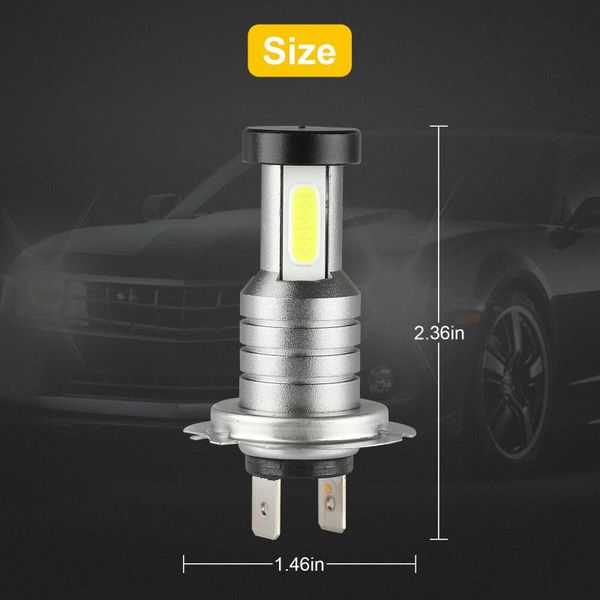 

headlight bulb lamp high low beam super bright 2pcs white 30000lm car headlights