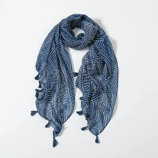 

scarves 2021 fashion geometry pattern tassel scarf shawls soft beach geometric print hijab wrap, Blue;gray