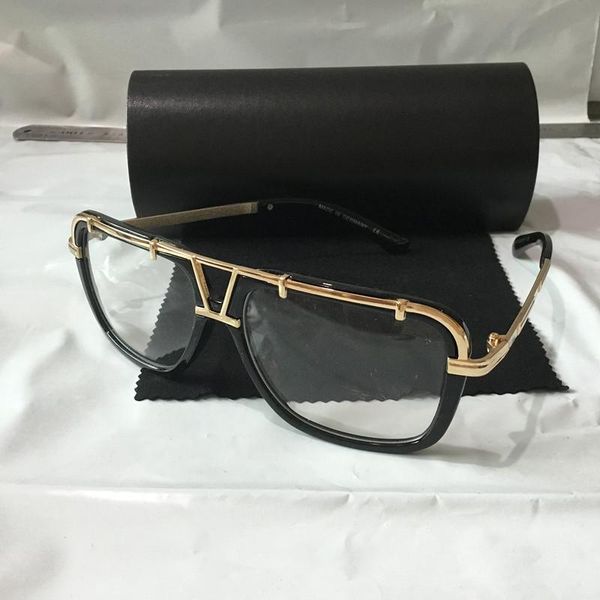 

sunglasses metal square contains box 4019b physical shooting glasses men arge frame rap & hi, White;black