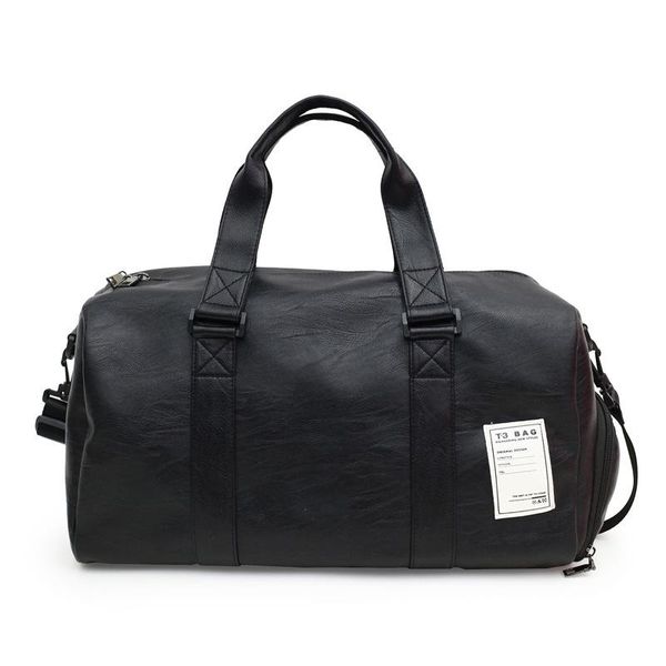 

duffel bags 2021 hand business pu style travel bag men's and women's shoulder large fashion boarding packages