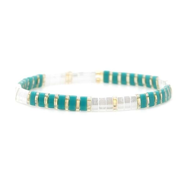 

beaded, strands boho miyuki bracelet for women jewellery gift tila bracelets girl glass beads pulseras femme 2021 bohemia summer beach jewel, Black
