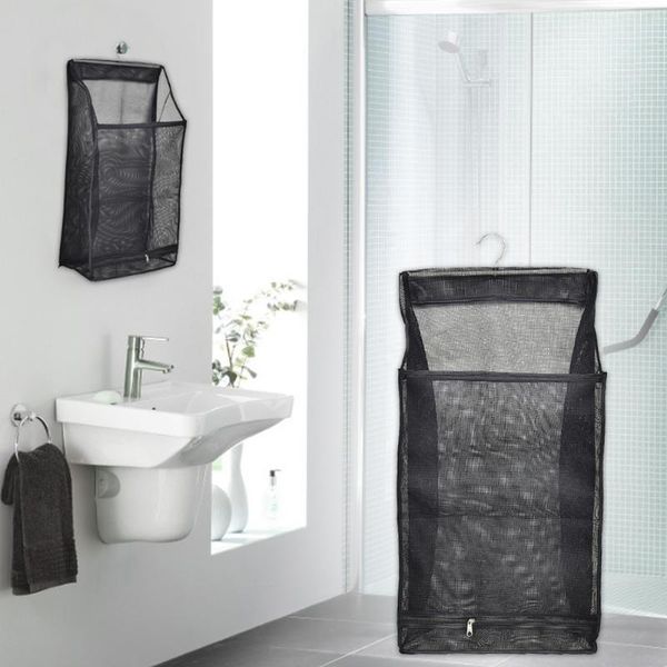 

badkamer opbergtas opknoping mesh wasmand kleding organizer storage bags