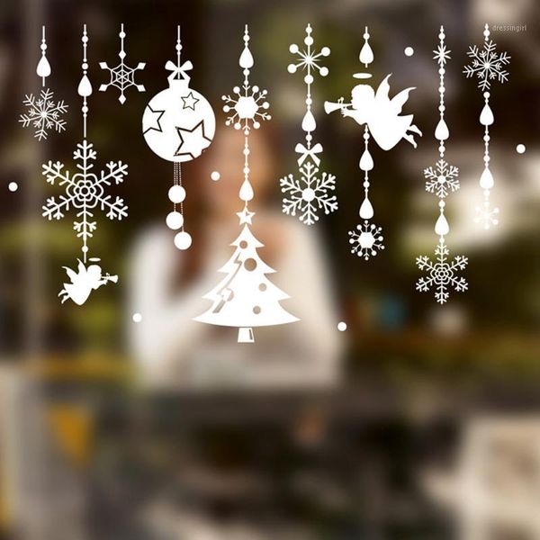 

christmas decorations for bedroom personalized windows wall stickers ornaments home modern decoration