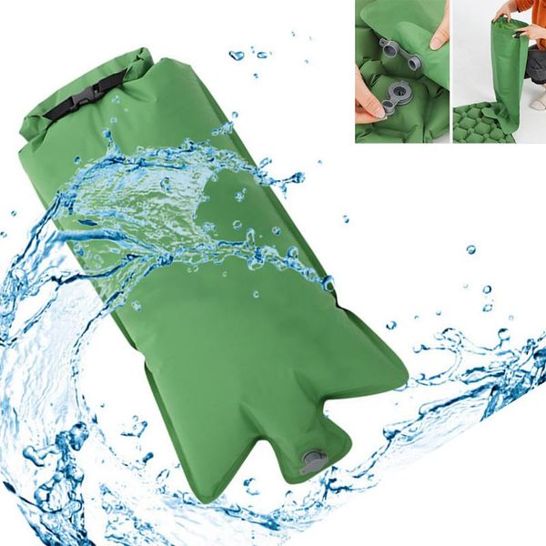 

outdoor pads hiking camping inflatable bag mattress waterproof ultralight portable nylon tpu air pouch fold storage accessories x903b