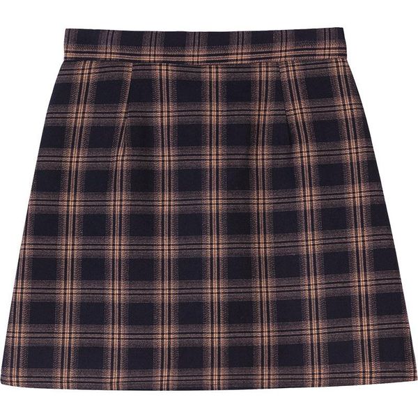 

skirts autumn winter hip warm womens korean plaid high waist fashion women black vintage suede a-line mini skirt shorts