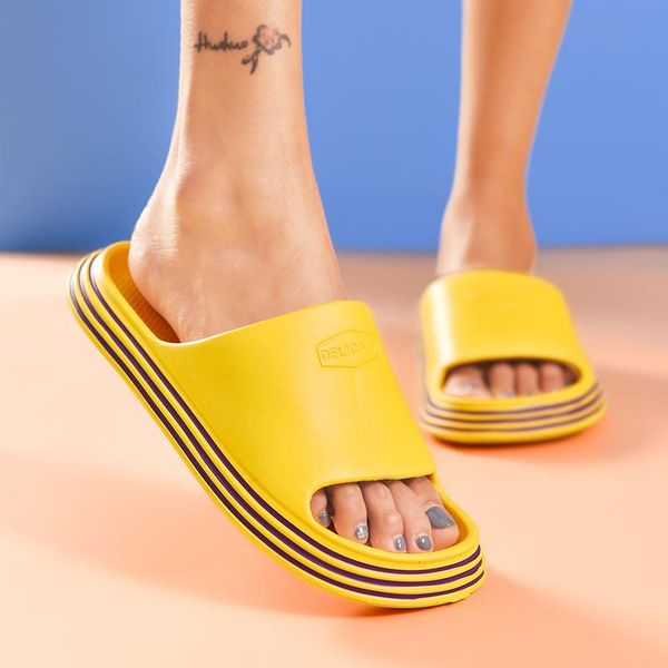 

slippers bathroom non-slip couples eva mute deodorant soft bottom travel portable home men and women sandals, Black