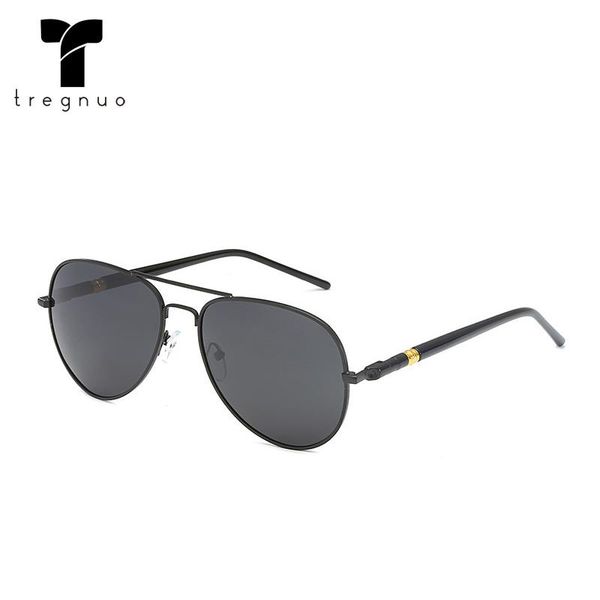 

metal sunglasses men polarized fashion women pilot couple high quality, White;black