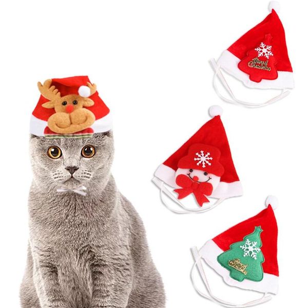 

dog apparel pet dogs adjustable puppy christmas decorative costume hat cap funny cosplay caps