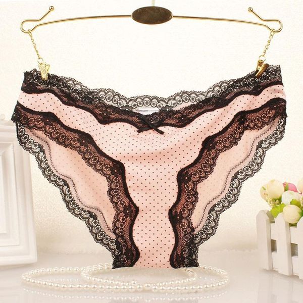 

women's panties kancoold fashion delicate lace women plus size translucent temptation seamless underwear intimates underpants, Black;pink