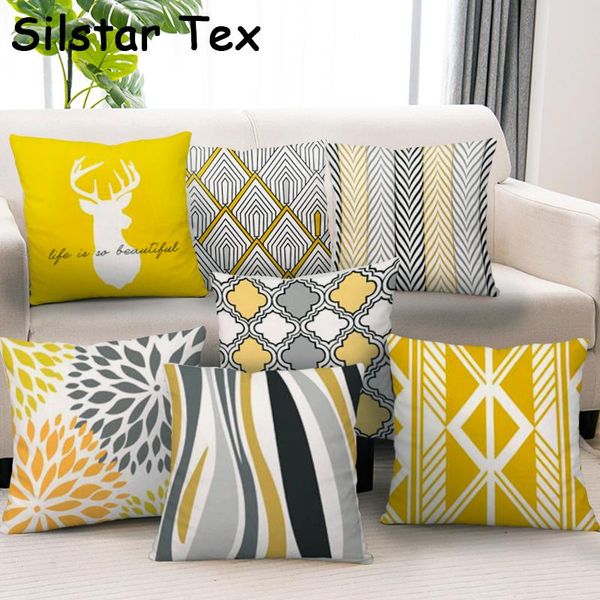 

cushion/decorative pillow silstar tex simple style cover nordic yellow cushion covers 45 x decor for home decoration
