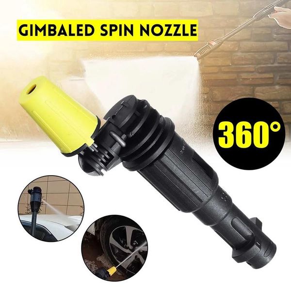 

water gun & snow foam lance wash-gun nozzle 360 degree gimbaled rotating pressure washer spray for karcher k2-k7 trigger-gun