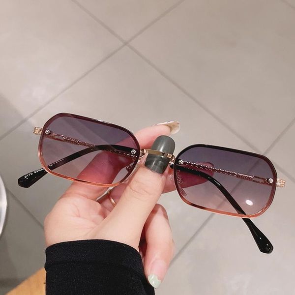 

sunglasses fashion metal punk square women brand designer vintage small polygon sun glasses men driving shades female oculos, White;black