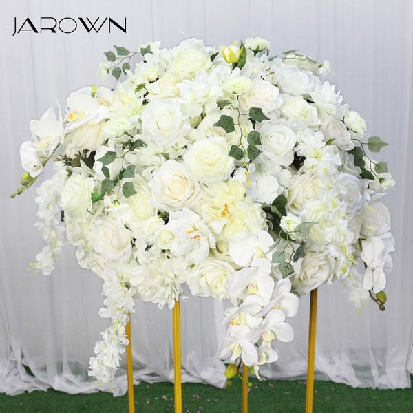 

customize white 60cm big flower ball wedding centerpiece stand decoration rose butterfly orchid home decorative flowers & wreaths
