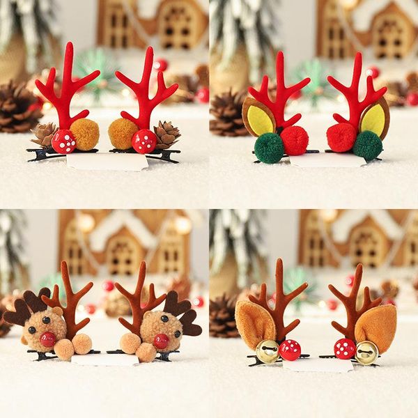 

cute antlers dog cat kid hari accessories christmas supplies for pets girls santa claus puppy mascotas hairpin hearwear apparel