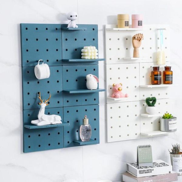 

hooks & rails multi-purpose plastic wall-mounted storage rack perforation super glue hang household save place home organizer