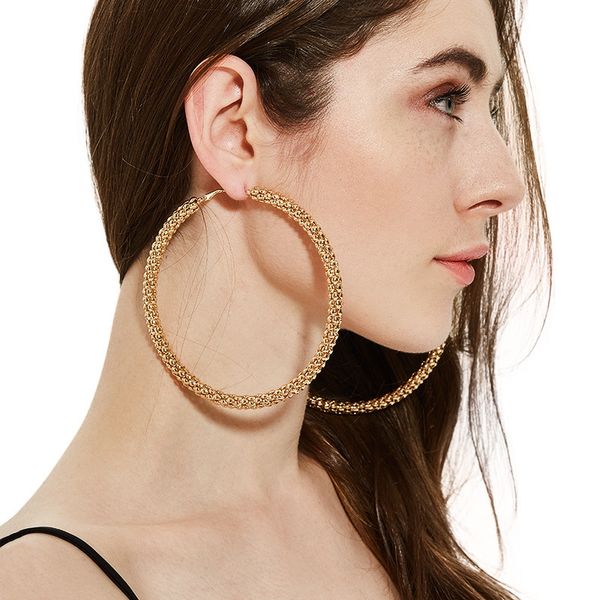 

special offer 70% off luxury jewelry gold earrings fashion street p, Golden;silver