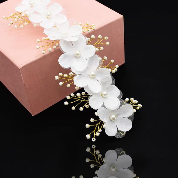 

hair clips & barrettes handmade bridal tiara resin bead flower tiaras headband women headpiece wedding crowns jewelry accessories, Golden;silver