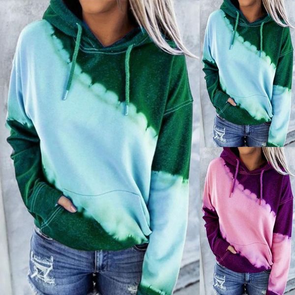 

women's hoodies & sweatshirts ladies outdoor autumn streetwear clothing leisure printing color matching hooded long-sleeved sweatshirt, Black
