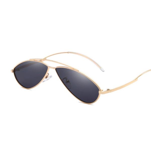 

sunglasses fashion vintage ladies cat eye oval women brand designer small mirror sun glasses for female, White;black